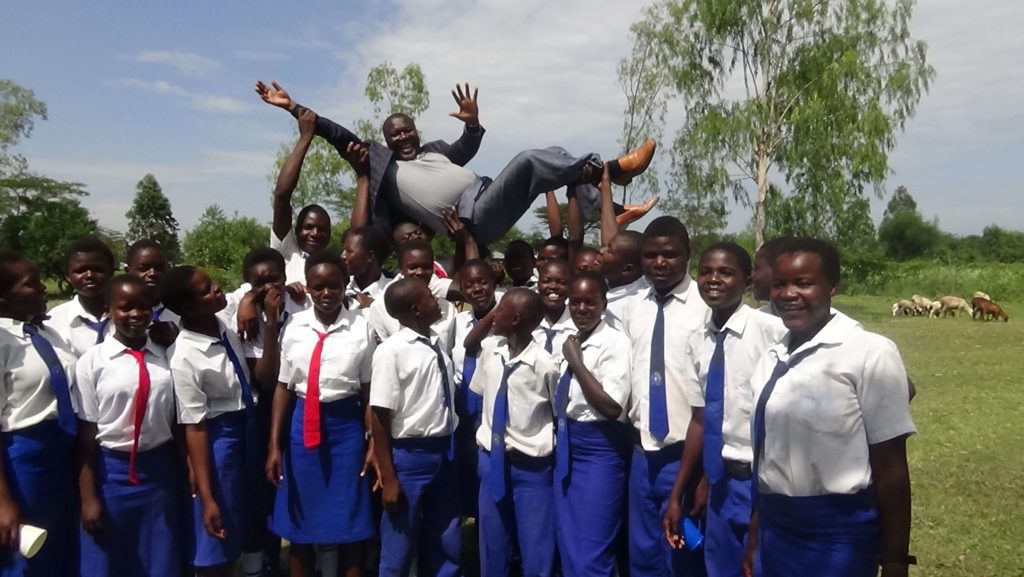 Image of HPHS Students lifting Joshua